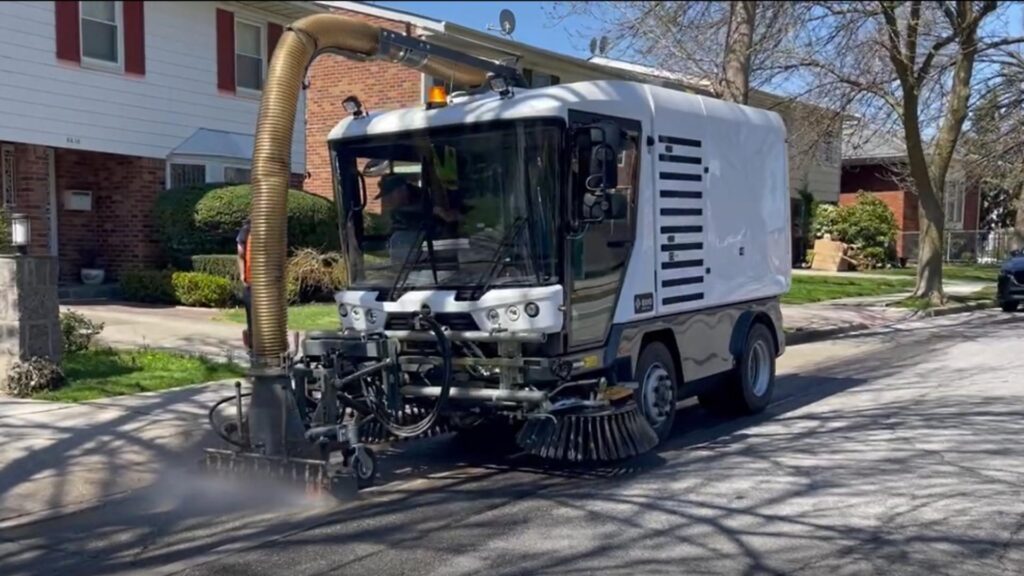 porous pavement for street sweepers